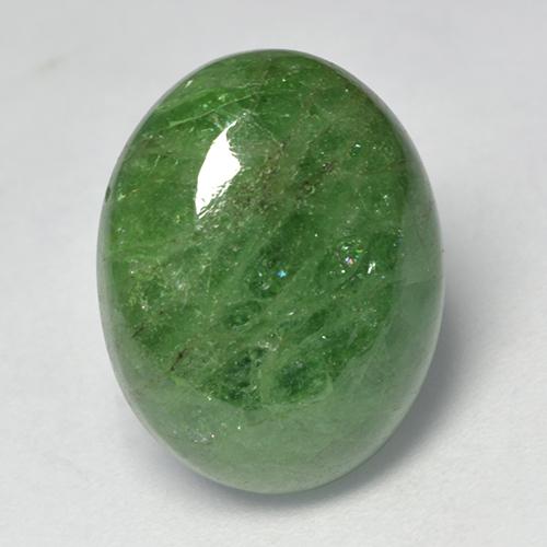 Grenat Tsavorite Vert moyen naturelle Coupe ovale, 9.63 ct, Translucide