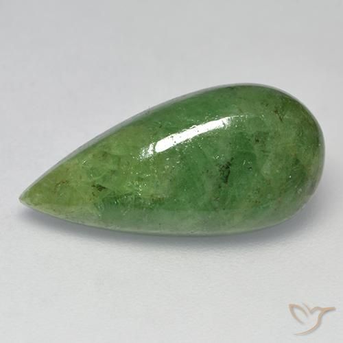 6.64ct Naturel Vert moyen Grenat Tsavorite, En forme de poire, Translucide