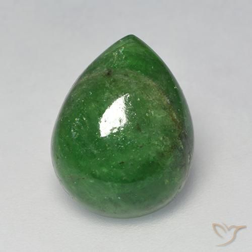 6.73ct Naturel Forêt verte Grenat Tsavorite, En forme de poire, Translucide