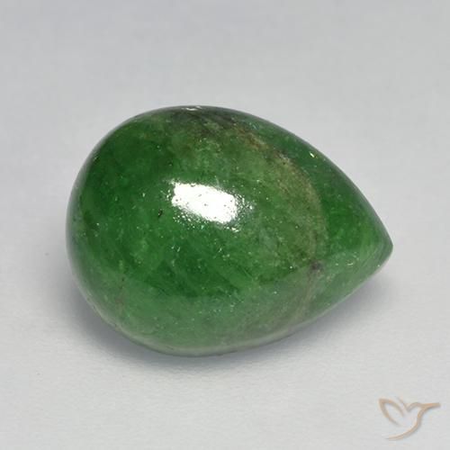 Grenat Tsavorite Forêt verte naturelle En forme de poire, 6.73 ct, Translucide