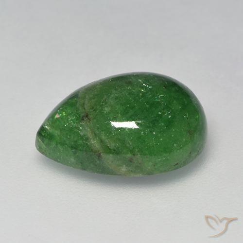 Grenat Tsavorite Forêt verte naturelle En forme de poire, 6.73 ct, Translucide