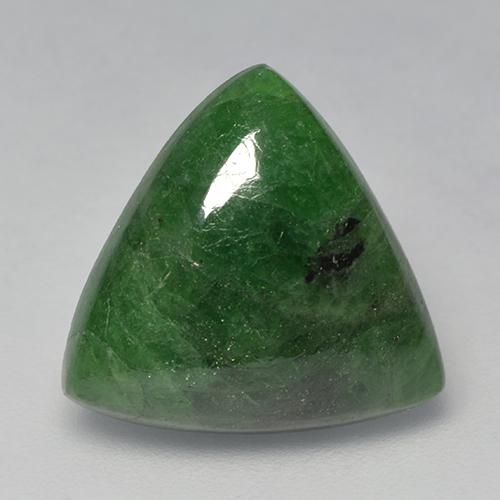 Grenat Tsavorite Vert foncé naturelle Trillion, 8.64 ct, Translucide