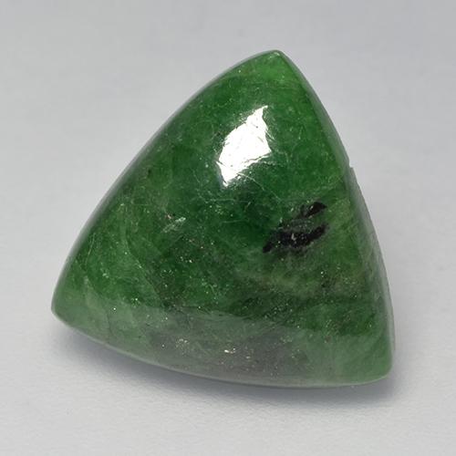 Grenat Tsavorite Vert foncé naturelle Trillion, 8.64 ct, Translucide