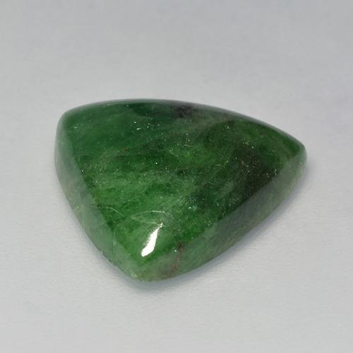 Grenat Tsavorite Vert foncé naturelle Trillion, 8.64 ct, Translucide