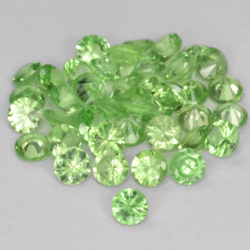 Achetez naturel 1.78ct Vert moyen Grenat Tsavorite gems, Coupe roude, En provenance Tanzanie chez GemSelect. En stock, livraison internationale!