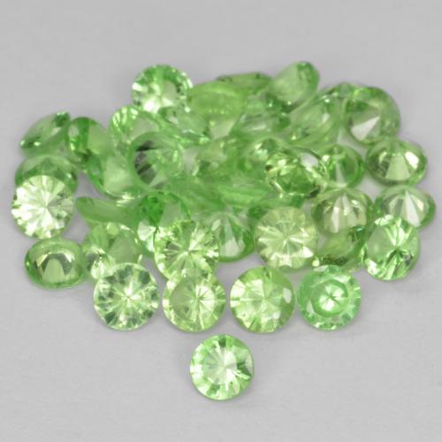 Achetez naturel 1.78ct Vert moyen Grenat Tsavorite gems, Coupe roude, En provenance Tanzanie chez GemSelect. En stock, livraison internationale!