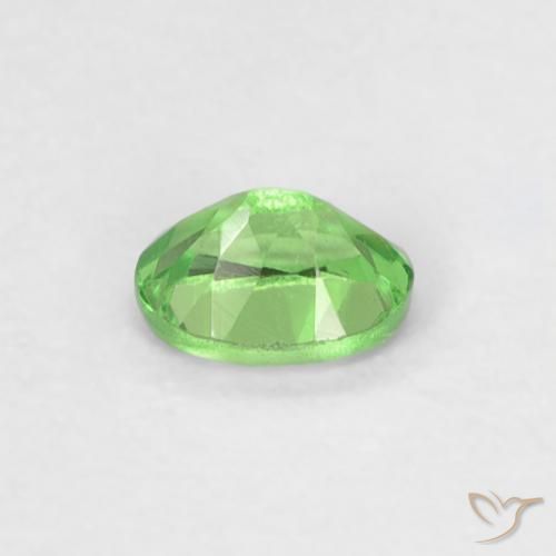 Grenat Tsavorite Vert éclatant naturelle ovale, 0.22 ct, VVS