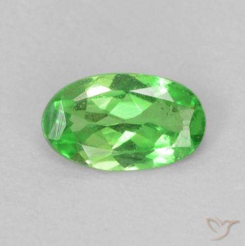Grenat Tsavorite Vert clair naturelle ovale, 0.22 ct, VS