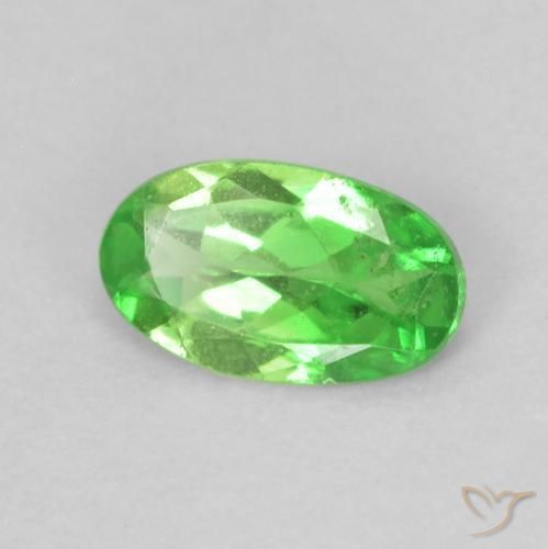 Grenat Tsavorite Vert clair naturelle ovale, 0.22 ct, VS