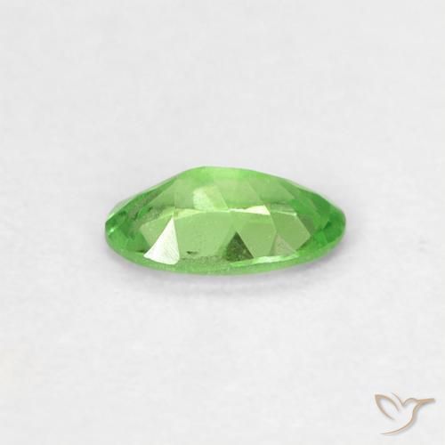Grenat Tsavorite Vert éclatant naturelle ovale, 0.23 ct, VVS-VS