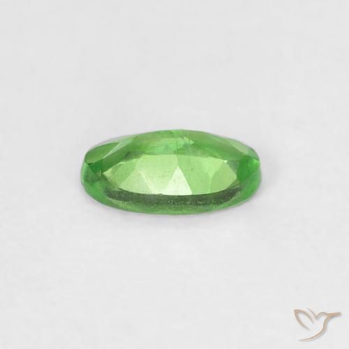 Grenat Tsavorite Vert éclatant naturelle ovale, 0.26 ct, VVS-VS