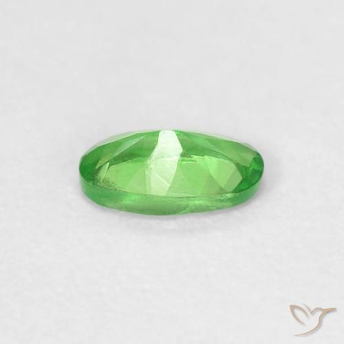 Grenat Tsavorite Vert éclatant naturelle ovale, 0.26 ct, VVS-VS