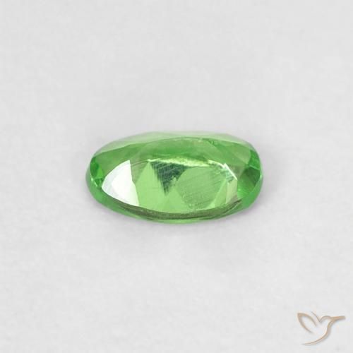 Grenat Tsavorite Vert clair naturelle ovale, 0.21 ct, VVS