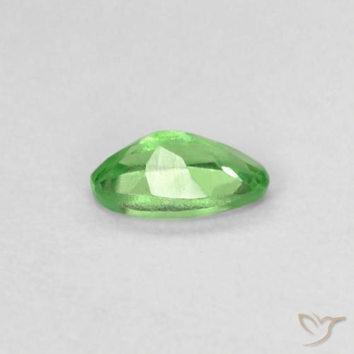 Grenat Tsavorite Vert éclatant naturelle ovale, 0.22 ct, VVS