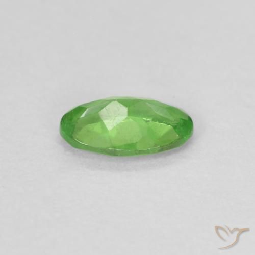 Grenat Tsavorite Vert éclatant naturelle ovale, 0.22 ct, VS
