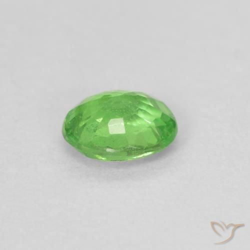 Grenat Tsavorite Vert éclatant naturelle ovale, 0.28 ct, VS