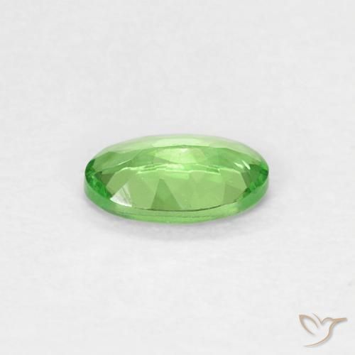 Grenat Tsavorite Vert éclatant naturelle ovale, 0.25 ct, VVS