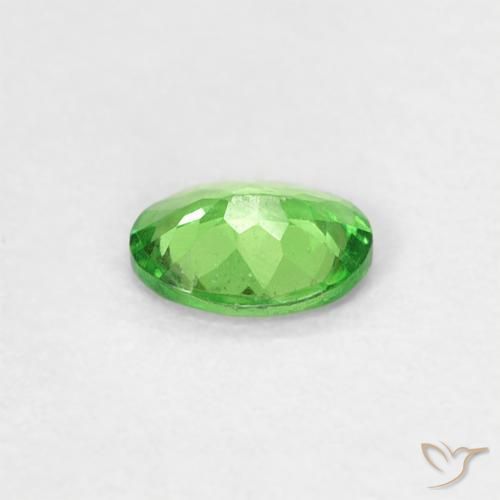 Grenat Tsavorite Vert éclatant naturelle ovale, 0.23 ct, VS