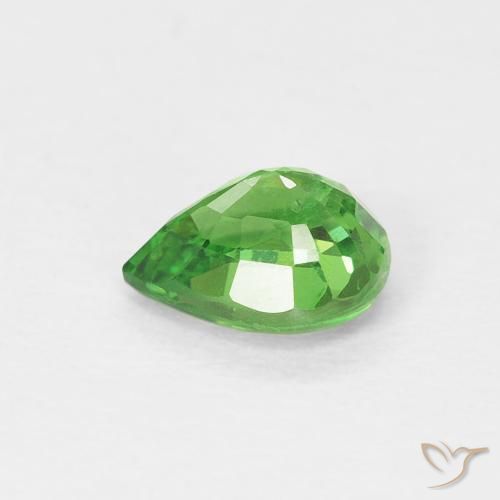 Grenat Tsavorite Vert Électrique naturelle En forme de poire, 0.79 ct, VS