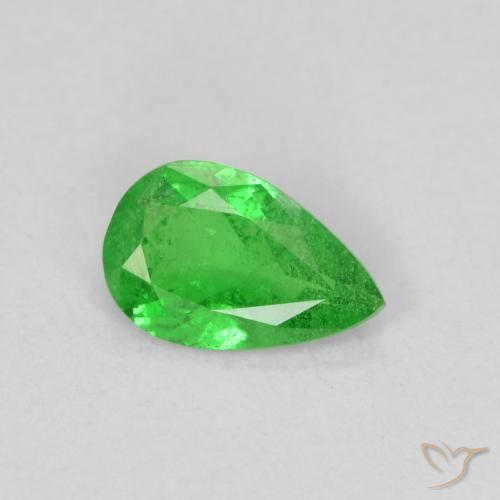 Grenat Tsavorite Vert moyen naturelle En forme de poire, 0.78 ct, VS-SI