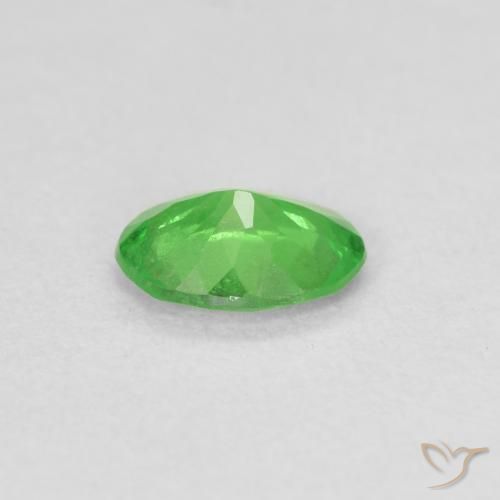 Grenat Tsavorite Vert moyen naturelle ovale, 0.71 ct, VS-SI