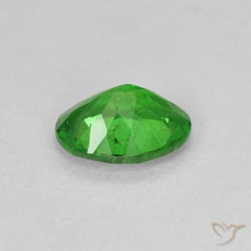 Grenat Tsavorite Vert Électrique naturelle ovale, 1.10 ct, VS-SI