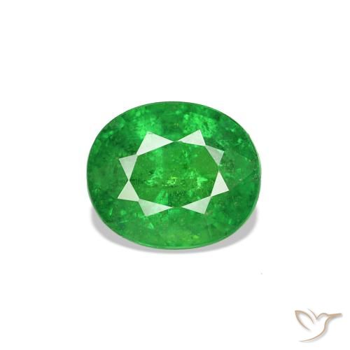 Grenat Tsavorite Vert clair naturelle ovale, 0.79 ct, SI