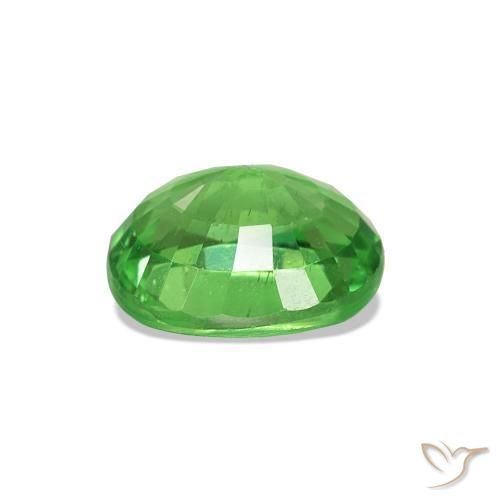 Grenat Tsavorite Vert moyen naturelle Coupe ovale, 1.38 ct, VS