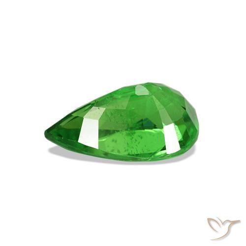 Grenat Tsavorite Vert clair naturelle En forme de poire, 1.10 ct, VS