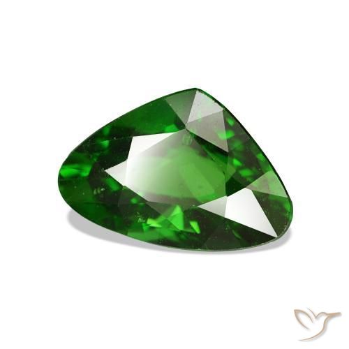 Grenat Tsavorite Vert foncé naturelle Forme de coeur, 2.04 ct, VS