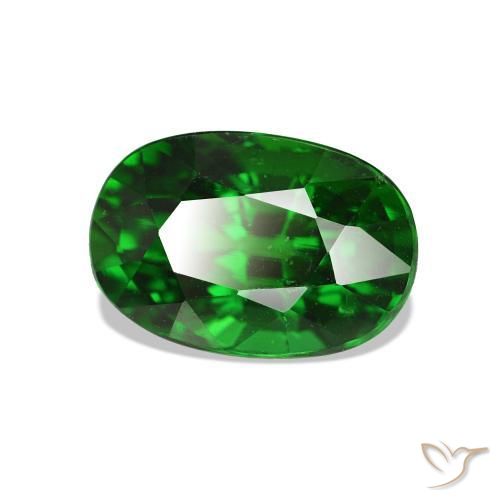 Grenat Tsavorite Vert intense naturelle Coupe ovale, 2.08 ct, VVS-VS
