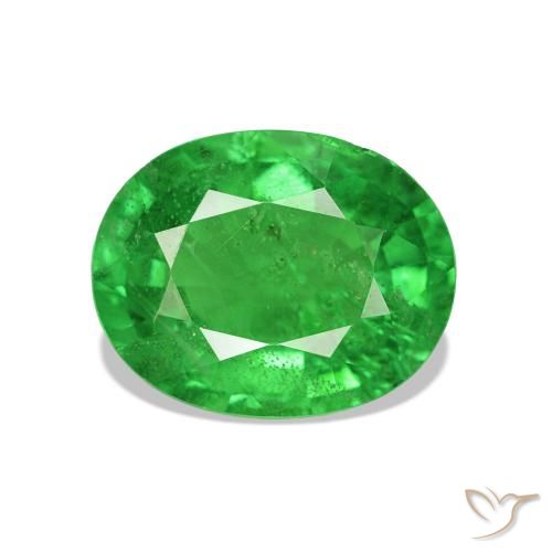 Grenat Tsavorite Vert moyen naturelle Coupe ovale, 2.60 ct, VS-SI