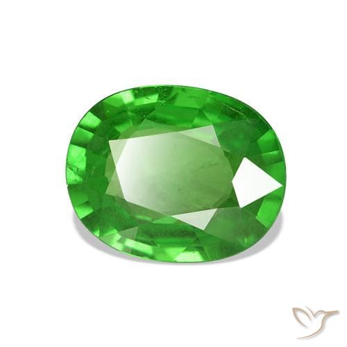 Grenat Tsavorite Vert clair naturelle Coupe ovale, 1.93 ct, VS