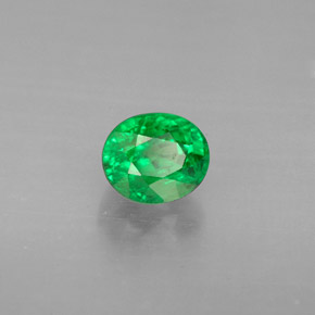 Grenat tsavorite vert naturelle coupe ovale, 1,04 ct, VS-SI