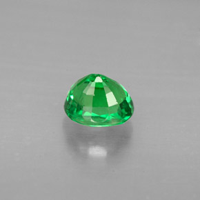 Grenat tsavorite vert naturelle coupe ovale, 1,04 ct, VS-SI