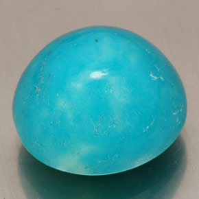 Turquoise Bleu naturelle Coupe ovale, 8.47 ct, Opaque