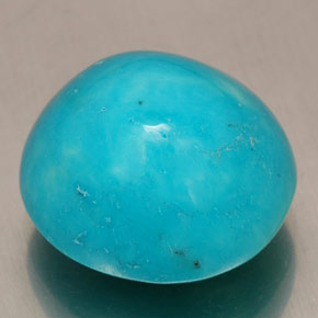 Turquoise Bleu naturelle Coupe ovale, 8.47 ct, Opaque