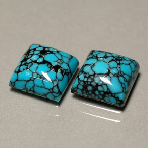 Achetez naturel ct bleue turquoise gems, carré, en provenance afghanistan chez gemselect. en stock, livraison internationale!