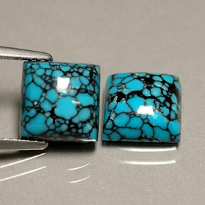 Achetez naturel ct bleue turquoise gems, carré, en provenance afghanistan chez gemselect. en stock, livraison internationale!