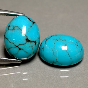 Achetez naturel ct bleue turquoise gems, coupe ovale, en provenance afghanistan chez gemselect. en stock, livraison internationale!