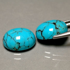 Achetez naturel ct bleue turquoise gems, coupe ovale, en provenance afghanistan chez gemselect. en stock, livraison internationale!