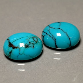 Achetez naturel ct Bleu Turquoise gems, Coupe ovale, En provenance Afghanistan chez GemSelect. En stock, livraison internationale!
