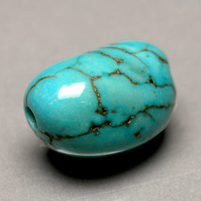 Turquoise bleue naturelle forme fantaisie, 3,66 ct, opaque