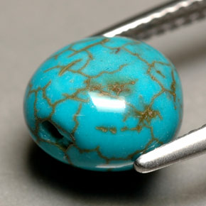 Turquoise Bleu naturelle Forme fantaisie, 3.13 ct, Opaque