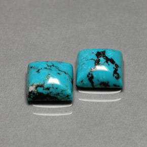 Achetez naturel ct bleue turquoise gems, carré, en provenance afghanistan chez gemselect. en stock, livraison internationale!