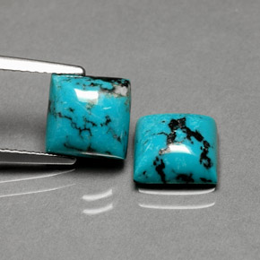 Achetez naturel ct bleue turquoise gems, carré, en provenance afghanistan chez gemselect. en stock, livraison internationale!