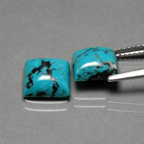 Achetez naturel ct bleue turquoise gems, carré, en provenance afghanistan chez gemselect. en stock, livraison internationale!