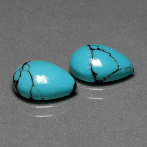 Achetez naturel ct bleue turquoise gems, en forme de poire, en provenance afghanistan chez gemselect. en stock, livraison internationale!