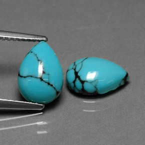 Achetez naturel ct bleue turquoise gems, en forme de poire, en provenance afghanistan chez gemselect. en stock, livraison internationale!