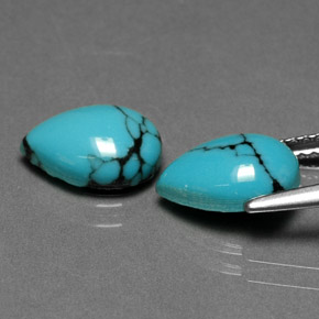 Achetez naturel ct bleue turquoise gems, en forme de poire, en provenance afghanistan chez gemselect. en stock, livraison internationale!